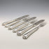 Circa 1860 British Antique Pure Silver Handle Fish Cutlery 6 Pair Aaron Hadfield